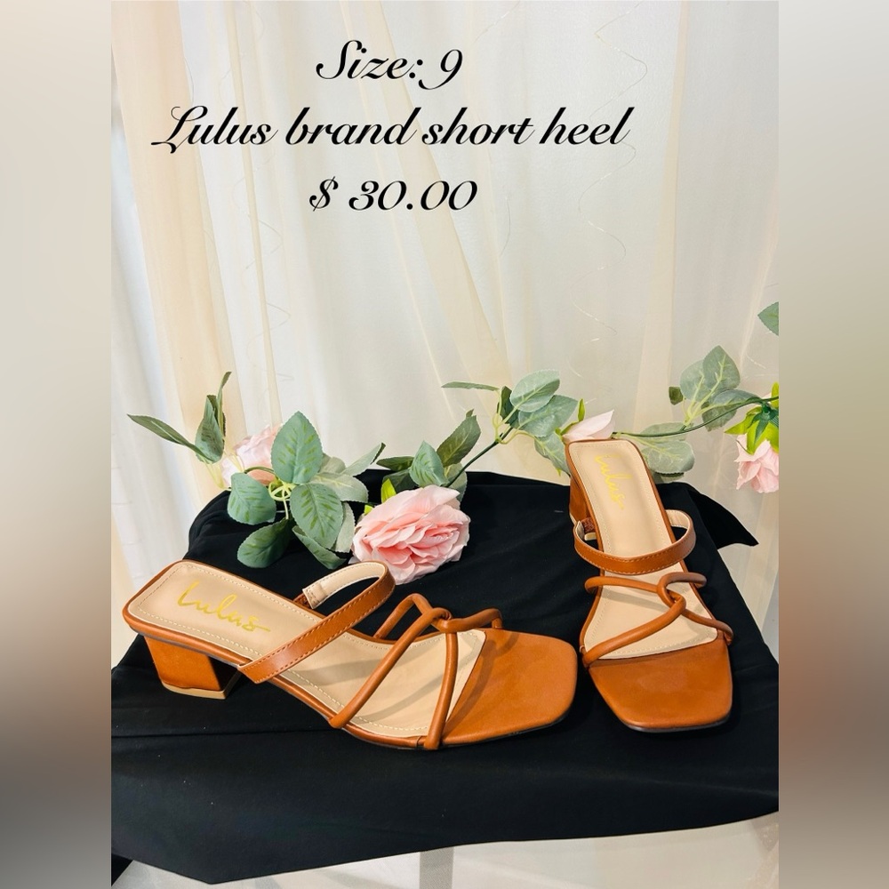 Lulu's Brown Strappy Block Heels